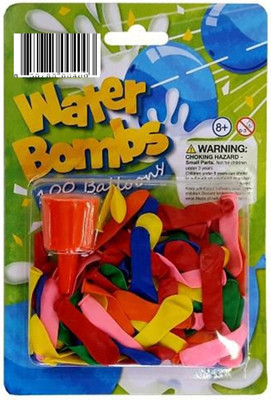 

Simple Days Balloon Water Bombs with Easy Filling Nozzle 100 Pack