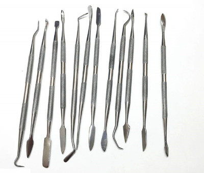 

Zhart Clay Model Craft Dental Jewellery Making Steel Carving Set of 12 Piece