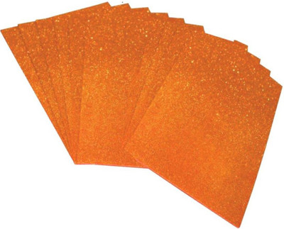 

Way Beyond Self Adhesive Easy To Peel Off Glitter Eva golden Foam Sheets, A4 Size, Pack Of 10