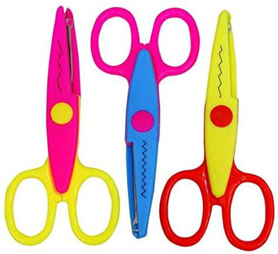 

Artfinesse Zig Zag Design Multipurpose Scissor For Art and Craft(Set of 3 )