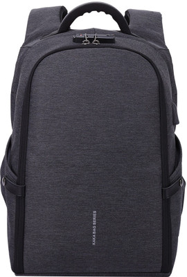 

Kaka Anti-theft Travel Bag TSA Lock Large Capacity With USB Charging Point Compatible for 15.6 Laptop Backpack(Black)