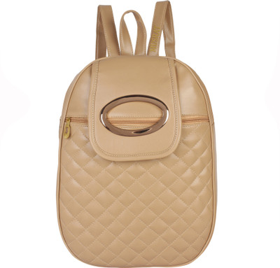 

MUSRAT PU Leather Backpack School Bag Student Backpack Women Travel bag 10 L Backpack C BEIGE 10.0 Backpack(Beige)