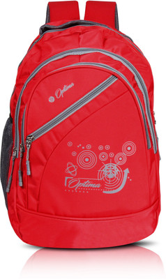 

Optima Multi Zipper 28.0 L Laptop Backpack(Red)