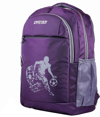 

INDIAN STYLISH 3716purple Waterproof School Bag(Purple, 26 L)