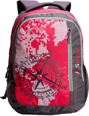 

Istorm 35 L Bagpack Multipurpose Bag(Red, Grey, 35)