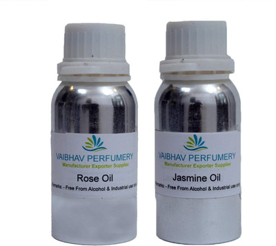 

VAIBHAV PERFUMERY Rose And Jasmine Oil Combo Of 02 Pcs In 100 ML Aluminum Bottle(100 ml)