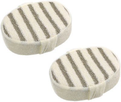 

Confidence Set Of 2 Pcs Bath Sponge For Bathing For Men And Women For Casual & Home Use, Cream