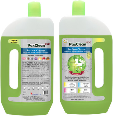 

PaxClean ECO (Jasmine) 975 ml, Floor Cleaner for Home, Kitchen, Toilet, Disinfectant, Sanitizer, Germicide, Deodorizer Jasmine(975 ml)