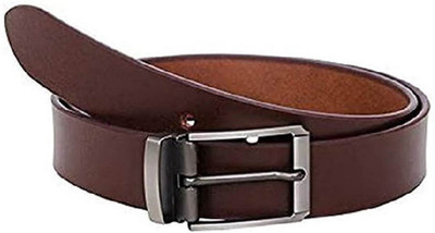 

Naazo Men Casual Brown Genuine Leather Belt, Brown 18