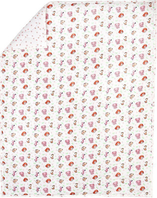 

Rajrang Printed  Crib Baby Blanket(Cotton, White