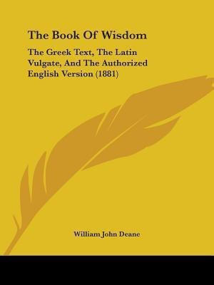 The Book Of Wisdom(English, Paperback, Deane William John)