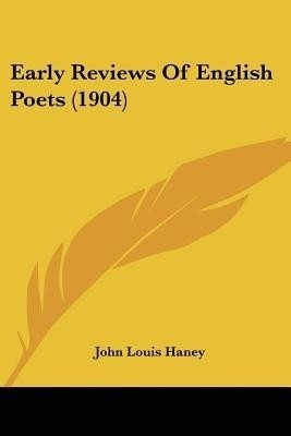 Early Reviews Of English Poets (1904)(English, Paperback, unknown)