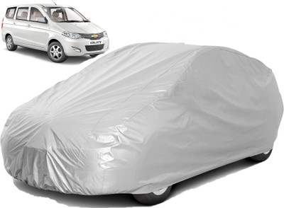 A+ RAIN PROOF Car Cover For Chevrolet Enjoy (Without Mirror Pockets)(Silver)