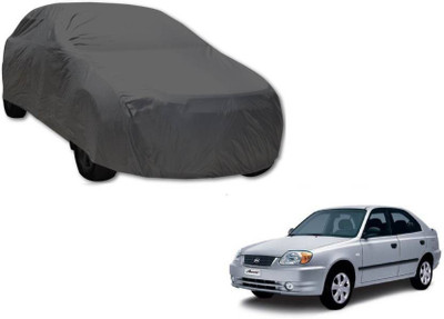 Gromaa Car Cover For Hyundai Accent (Without Mirror Pockets)(Grey)