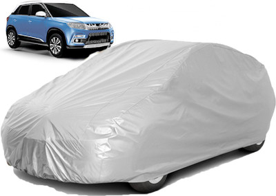 A+ RAIN PROOF Car Cover For Maruti Suzuki Vitara Brezza (Without Mirror Pockets)(Silver)