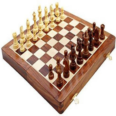 

Triple S Handicrafts woodc20 10 inch Chess Board(Multicolor)