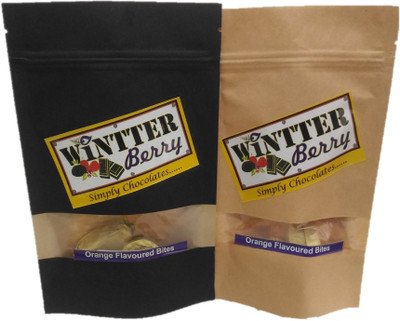 

wintter berry combo pack of orange flavored dark and milk chocolate Bars(Pack of 2, 11 Units)