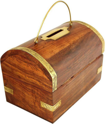 

CRAFTKINGS Money Bank Big Piggy Bank Coin Bank (Brown) Coin Bank(Brown)