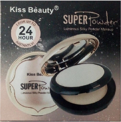 

Kiss Beauty Super Powder, Luminous Silky Powder Makeup Compact(Golden brown)