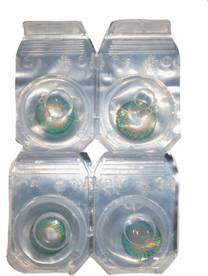 

drr Eye contact Lanse Monthly Contact Lens(0, Green, Pack of 2)