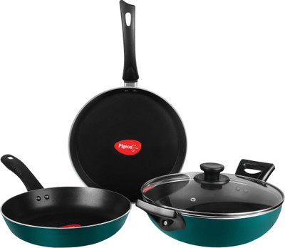 Pigeon Alpha Induction Bottom Cookware Set(Aluminium, 3 - Piece)