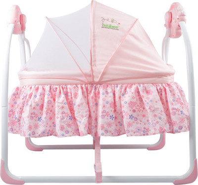 

Baybee Premium Quality Electric Baby Cradle Swing | Music Sleeping Basket Bed | Lightweight and Transportable(Pink)