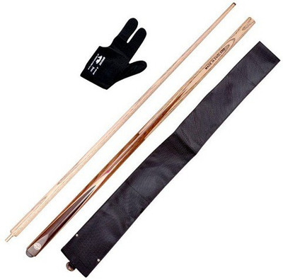 

CLUB 147 combo of snooker n pool vaccum joint cue with cue cover n glove 66 Snooker, Billiards Cue Stick(Wooden)