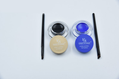 

Half N Half LONG LASTING GEL EYELINER ( KL-02 - JET BLACK 01 + ROYAL BLUE 03) 8 g(JET BLACK + ROYAL BLUE)