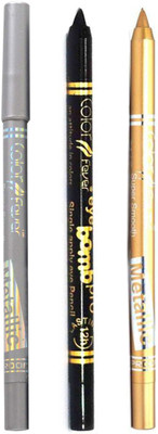 

Color Fever Long lasting waterproof liquid eyeliner 22 12 g(Golden, Silver, Black)