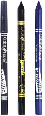 

Color Fever Long lasting waterproof liquid eyeliner 22 12 g(Green, Party Blue, Black)