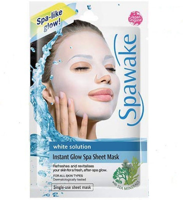 

SPAWAKE White Solution Instant Glow Spa Sheet Mask(PACK OF 5)(90 ml)