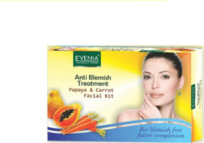 

evenia anti blemish treatment papaya & carrot facial kit (600gm) 600 g(Set of 5)