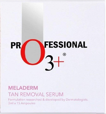 

O3+ Meladerm Tan Removal Serum – Tan Removal Detanning Solution for Visible Lighter and Bright Skin (3ml x 15 Ampoules, All Skin Type)(45 ml)