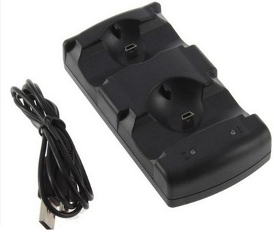 

Microware 2-In-1 Charging Dock for PS3 MOVE Controller Black Gaming Accessory Kit(Black, For PS3)