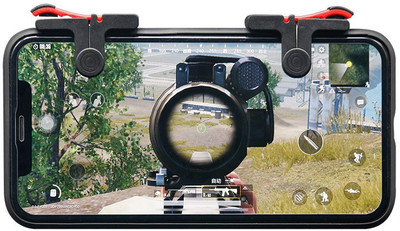 

Blue Birds High Quality New Fire PUBG Mobile Joystick Controller PUGB L1 R1 Mobile Gaming Trigger Button L1R1 Shooter Phone for ALL SMARTPHONE Gaming Accessory Kit(Black, Red, For Android)