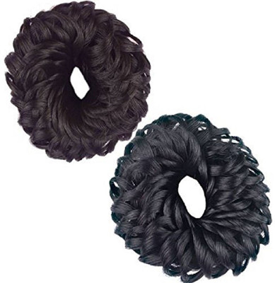 

Param Set Of Small Hair Juda Band Bun (Black, Brown) Rubber Band(Multicolor)