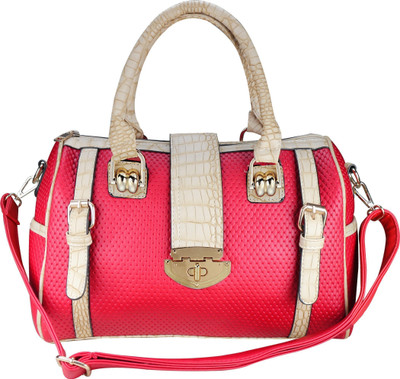

minaar Hand-held Bag(Red, Beige), Beige;red