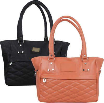 

Future Fashion Hand-held Bag(Black, Tan)