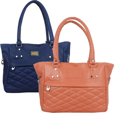 

Future Fashion Hand-held Bag(Blue, Tan)