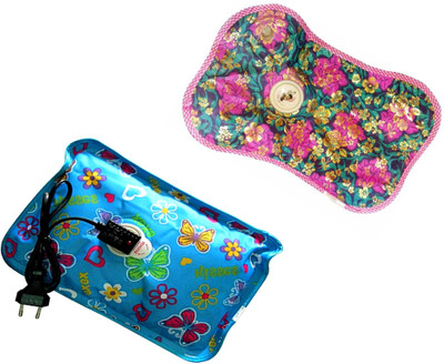 

saioni Rechargeable Electric Warm Gel Bag 2 Piece Combo of Electric 1 L Hot Water Bag(Multicolor)