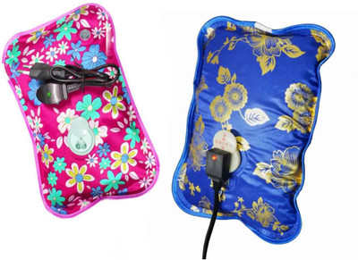 

Cinnamon 2 Pack Combo of Electric Rechargeable Heating Pad For Body Pain Relief Electric 1 L Hot Water Bag(Multicolor)