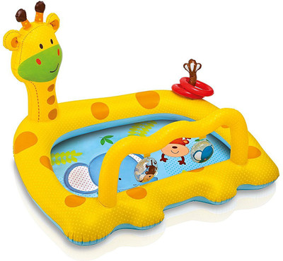 

R.V ENTERPRISES GIRAFFE FIGURE STYLE INFLATABLE BATH TUB POOL FOR KIDS Inflatable Pool(Yellow)