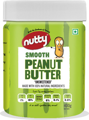 

Nutty Smooth Natural Peanut Butter 400gm, 100% Natural 400 g