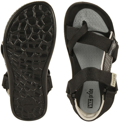 

VKC PRIDE Boys Velcro Strappy Sandals(Black, Black 1597