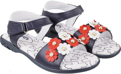 

Metro Girls Velcro Strappy Sandals(Blue, 45;blue