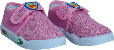 

Arete Boys & Girls Velcro Loafers(Pink
