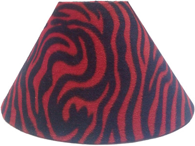 

RDC 10" Round Red Black Designer Velvet - B22 Holder Ring Size Table Lamps Lamp Shade(Cotton, Plastic)