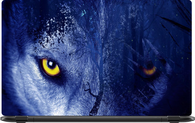 

Lapower Wolf in blue Vinyl Laptop Decal 15.6