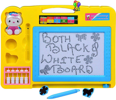 

Fun Villa Magic Slate + Black Slate Chalk Board(Multicolor)