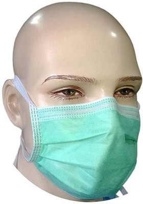 

TWP Face Mask 3 Ply - (Pack Of 100) (Green Color) Mask and Respirator